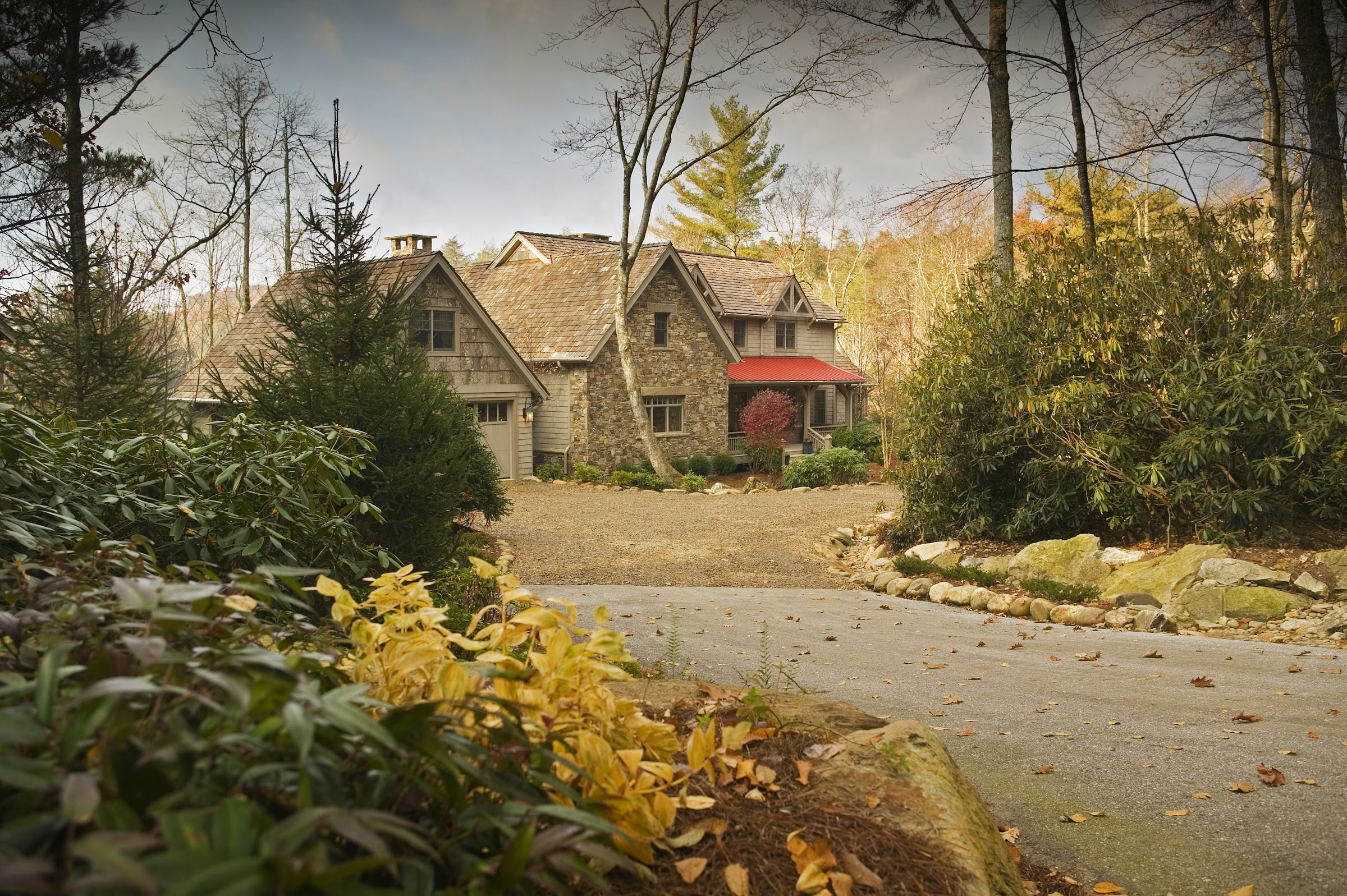 Jackson Family Home — Bear's Lair, timber frame and stone lodge on Lake Toxaway