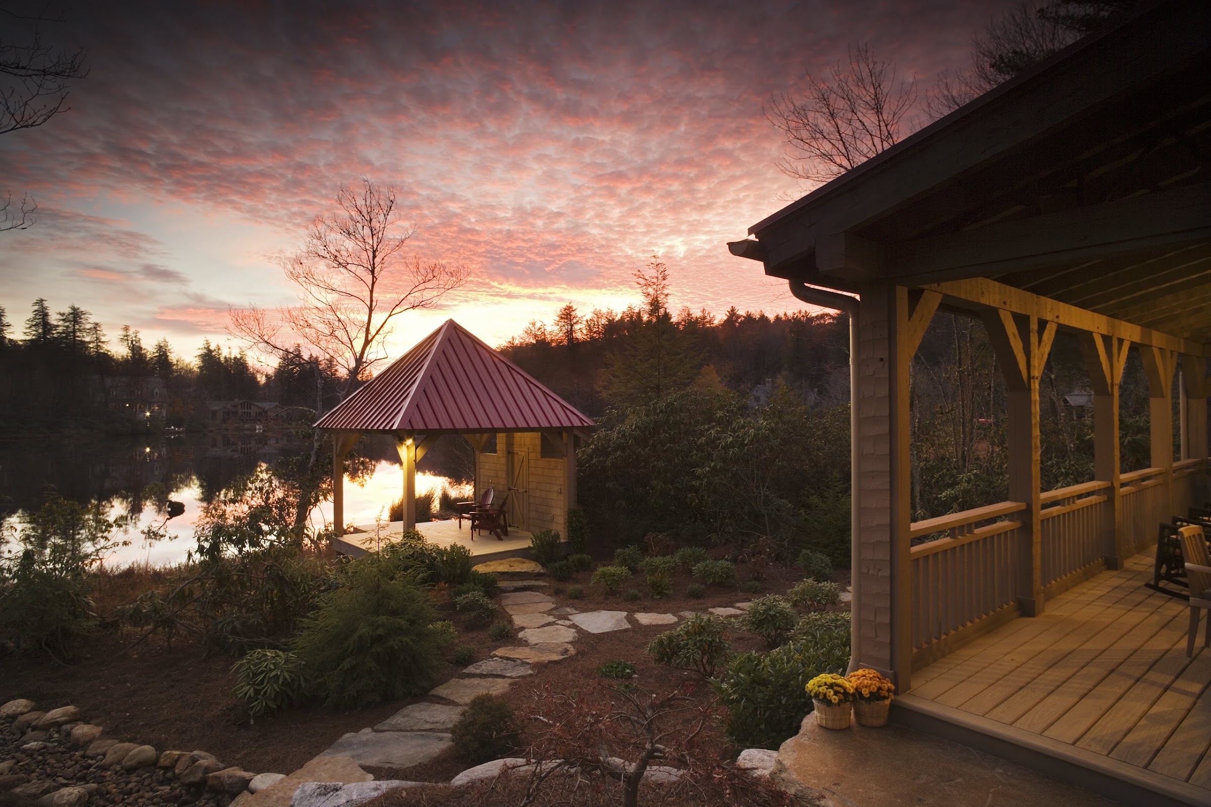Jackson Family Home — Bear's Lair, timber frame and stone lodge on Lake Toxaway