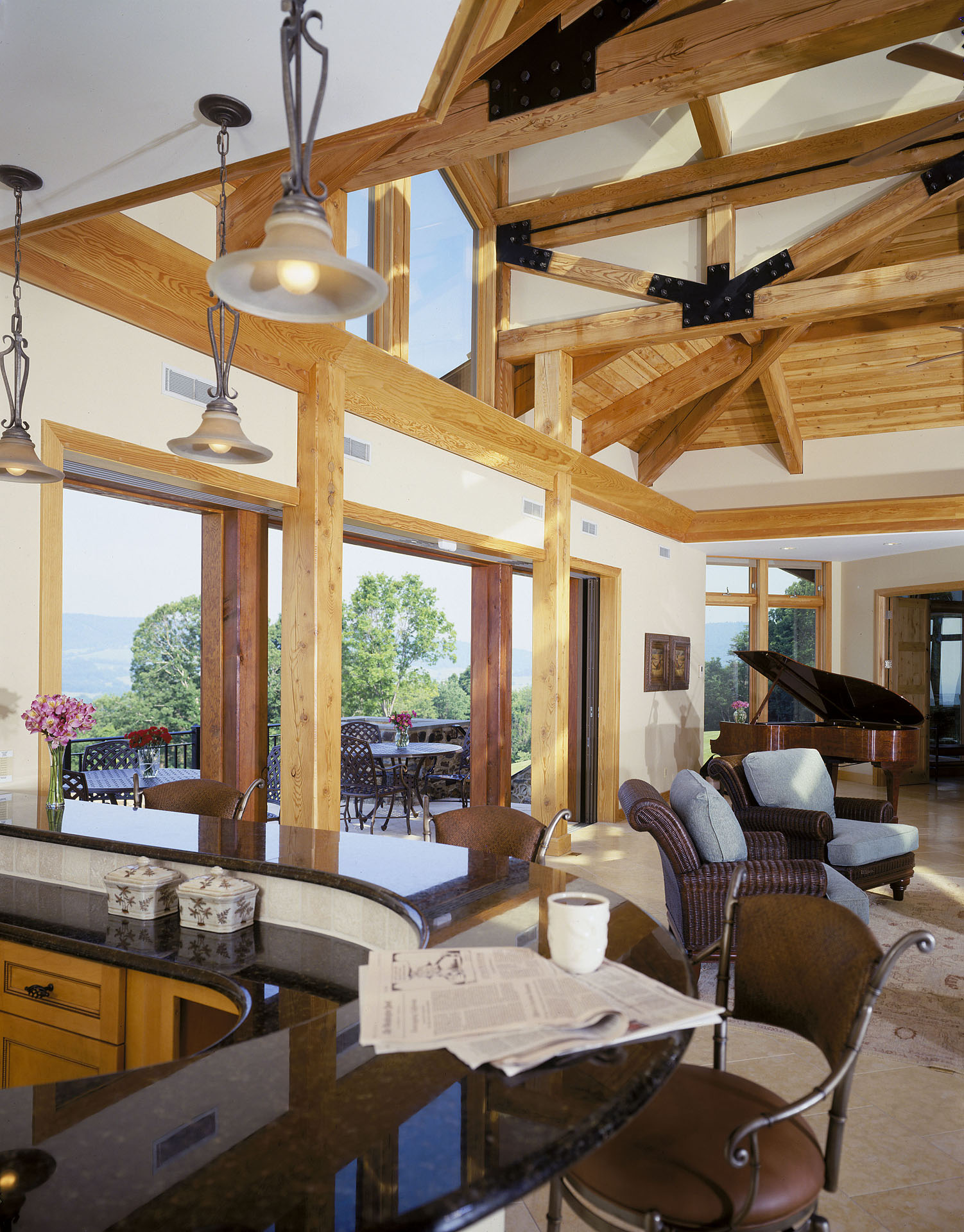 Easley Timber Frame Home — photo 9 of 33