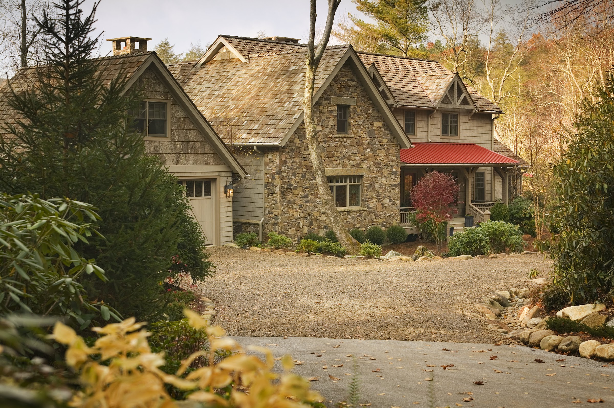Jackson Family Home — Bear's Lair, timber frame and stone lodge on Lake Toxaway