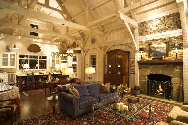 Jackson family home — mountain elevation and lake setting