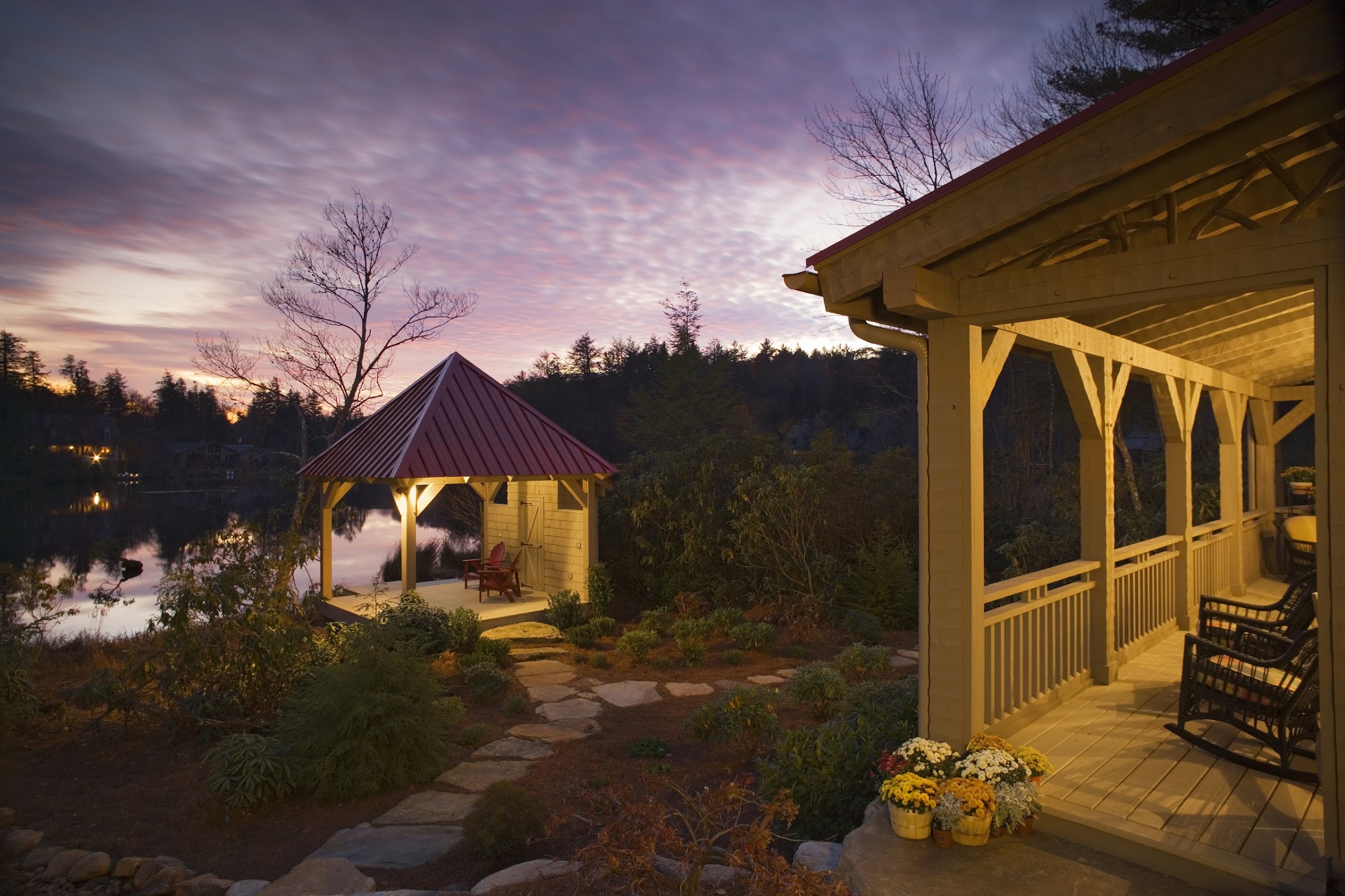 Jackson Family Home — Bear's Lair, timber frame and stone lodge on Lake Toxaway