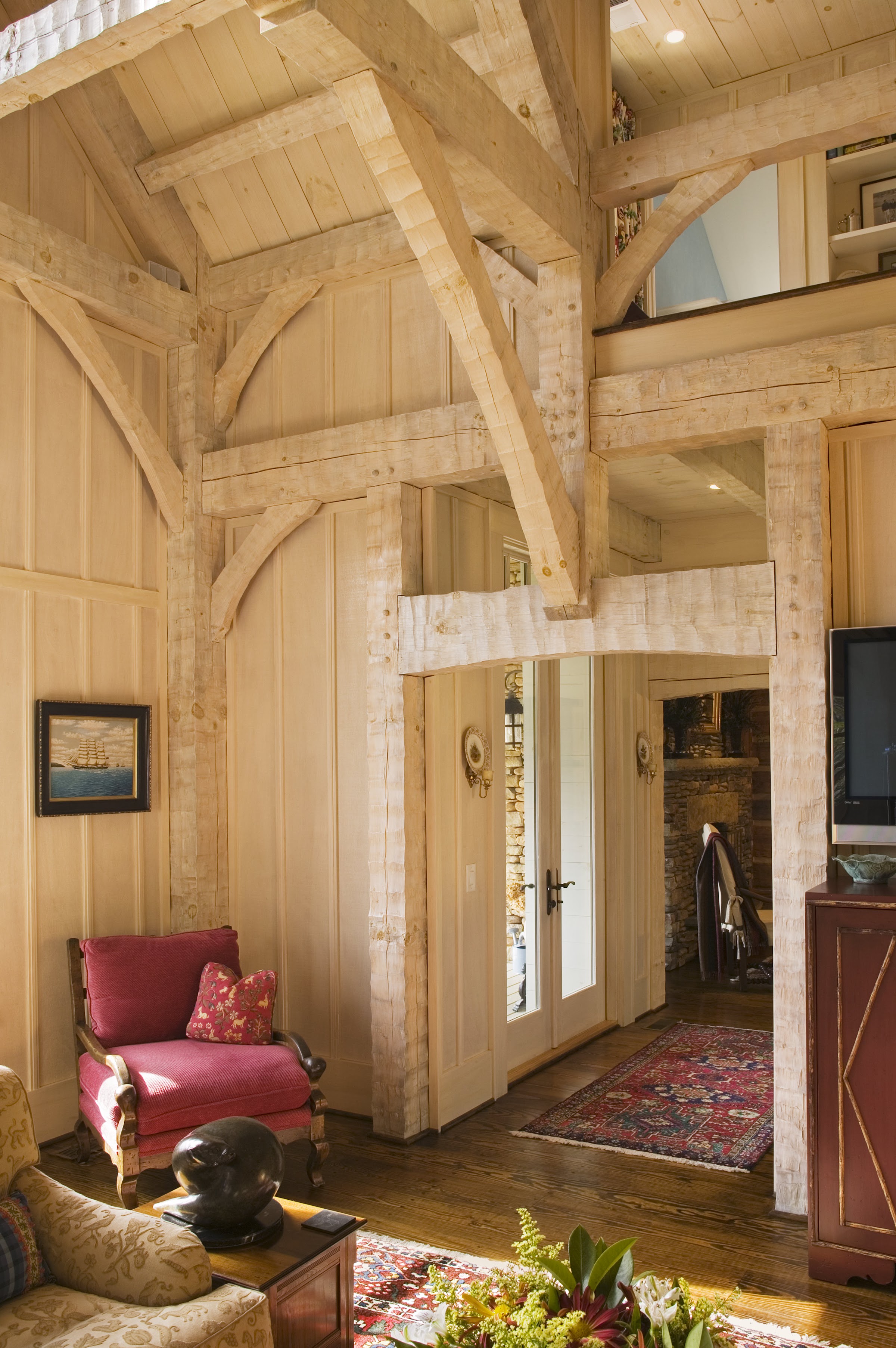 Jackson Family Home — Bear's Lair, timber frame and stone lodge on Lake Toxaway
