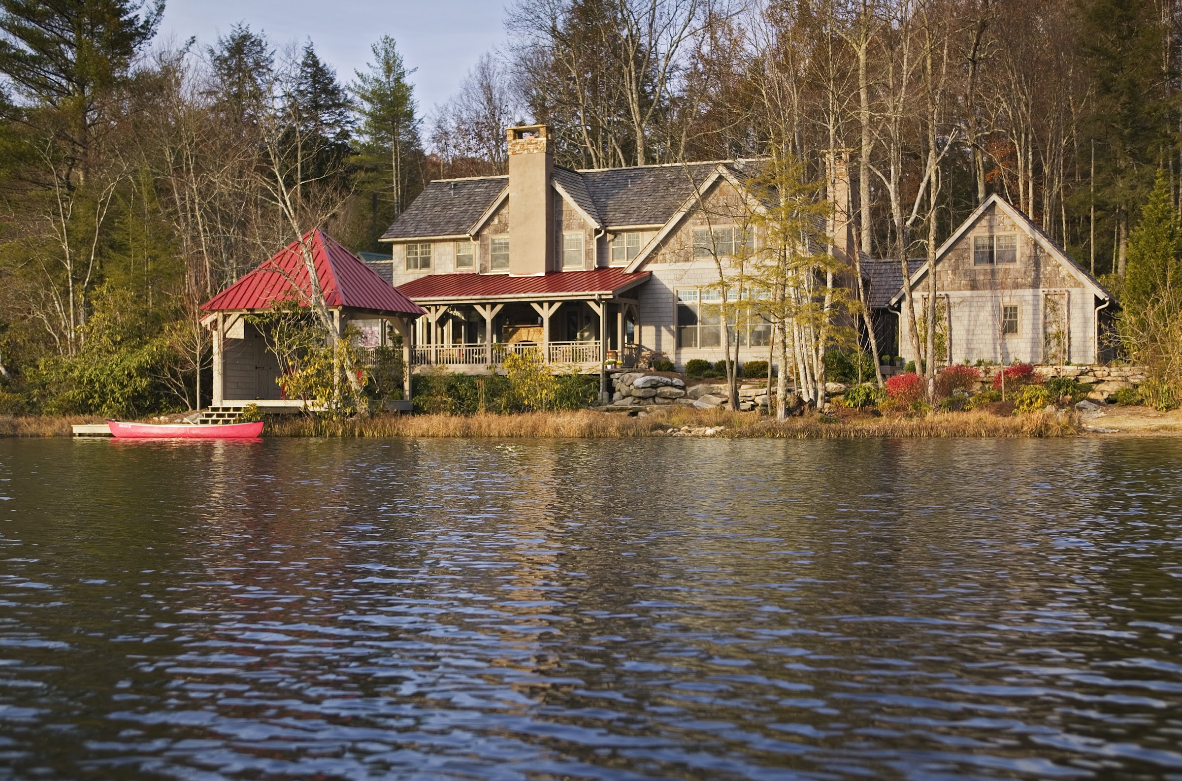 Jackson Family Home — Bear's Lair, timber frame and stone lodge on Lake Toxaway