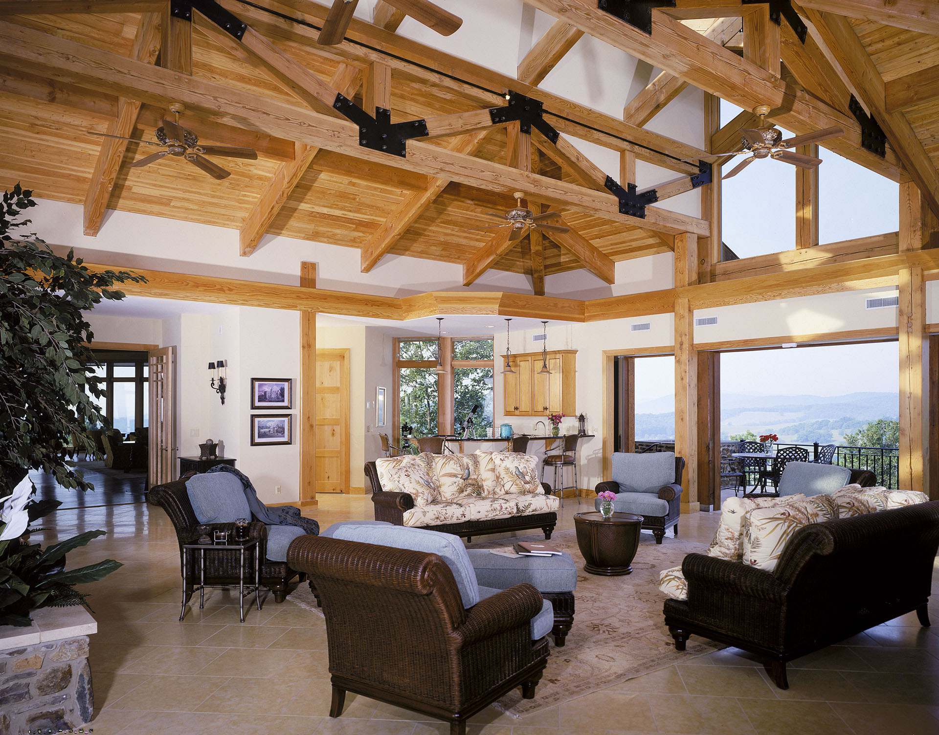 Easley Timber Frame Home — photo 10 of 33
