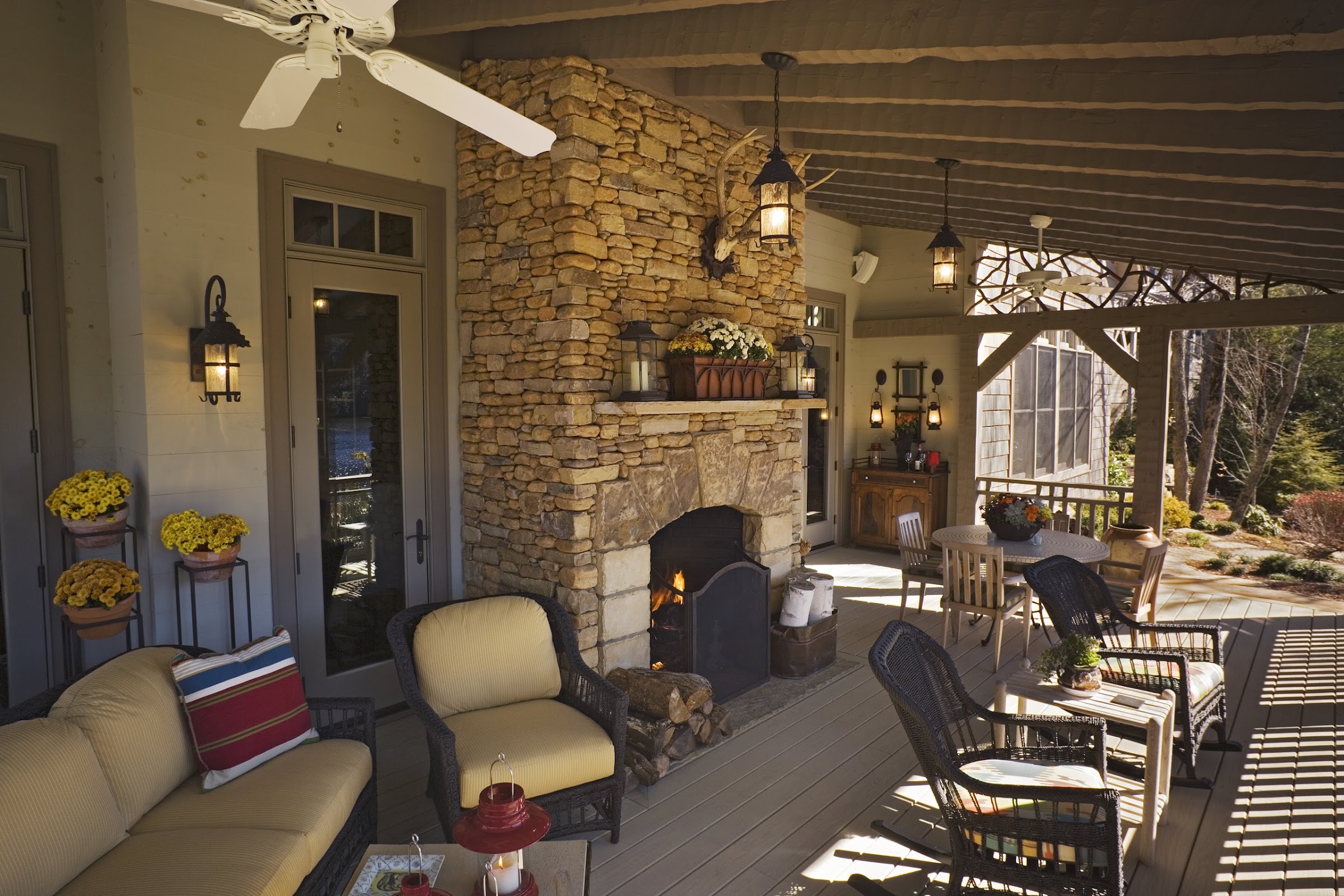 Jackson Family Home — Bear's Lair, timber frame and stone lodge on Lake Toxaway
