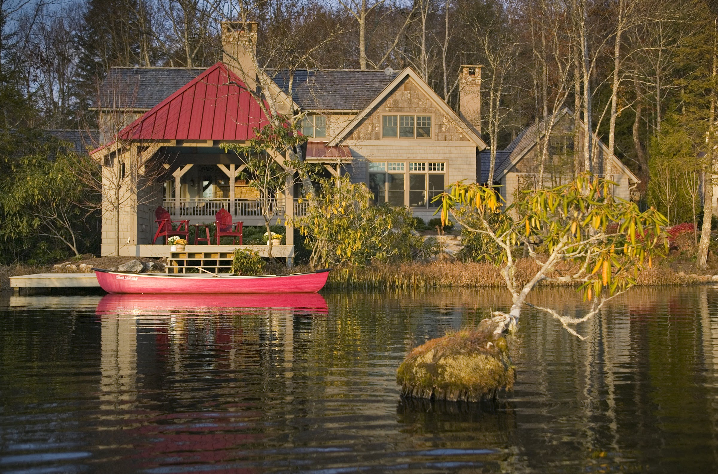 Jackson Family Home — Bear's Lair, timber frame and stone lodge on Lake Toxaway