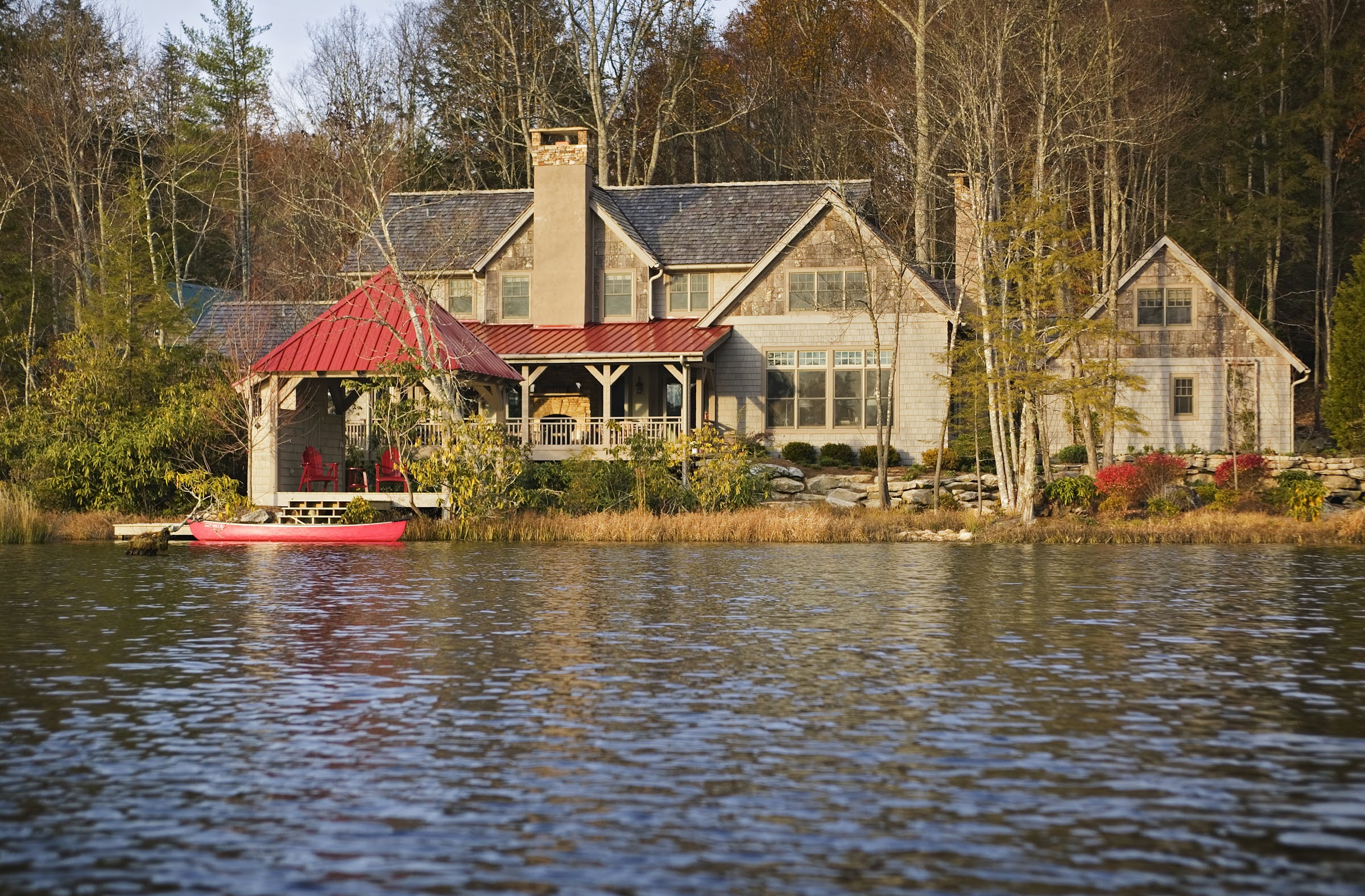 Jackson Family Home — Bear's Lair, timber frame and stone lodge on Lake Toxaway