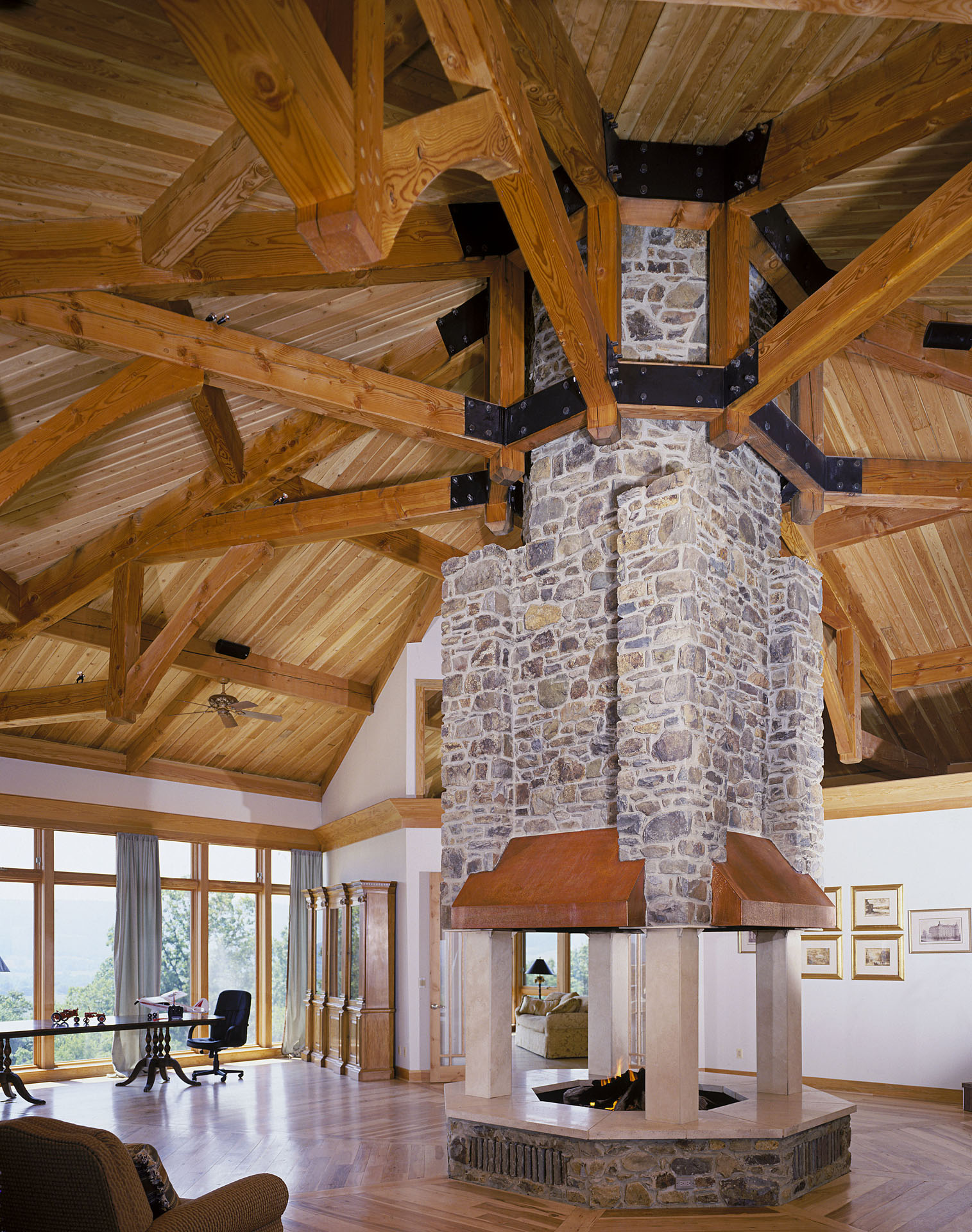 Easley Timber Frame Home — photo 21 of 33