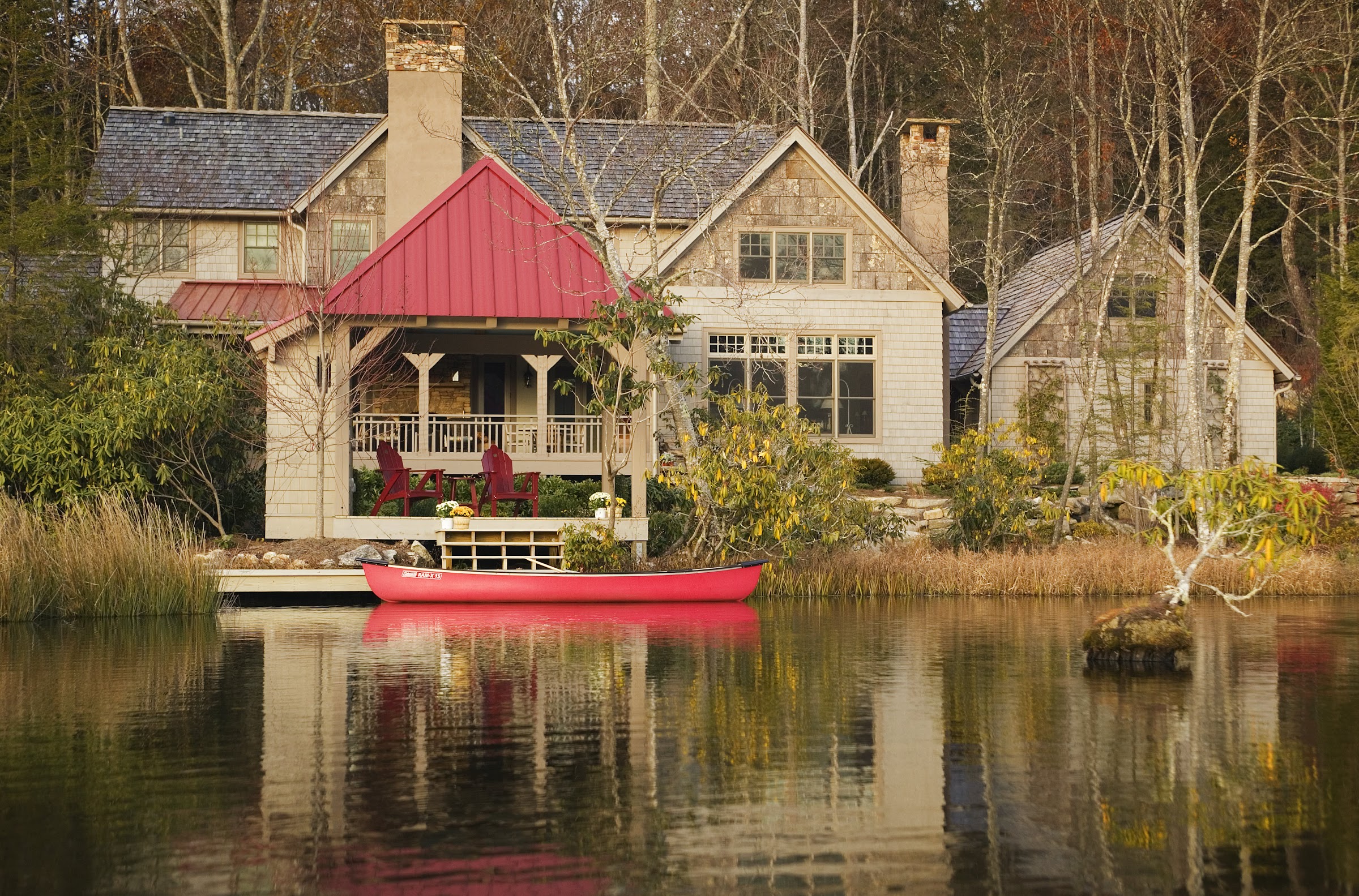 Jackson Family Home — Bear's Lair, timber frame and stone lodge on Lake Toxaway